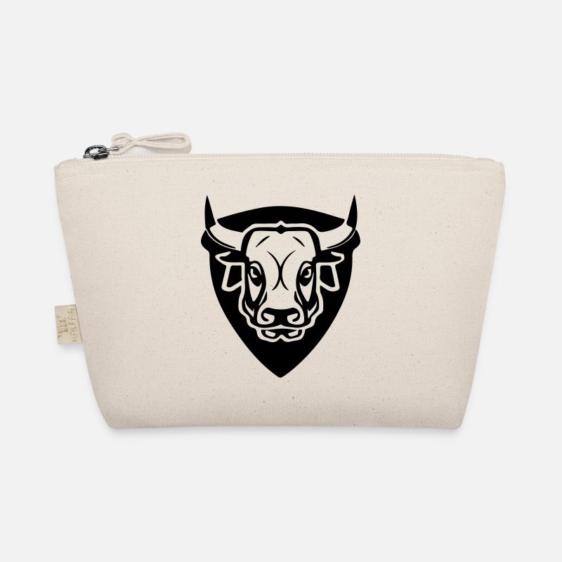 Bull in front with shield Organic Pouch