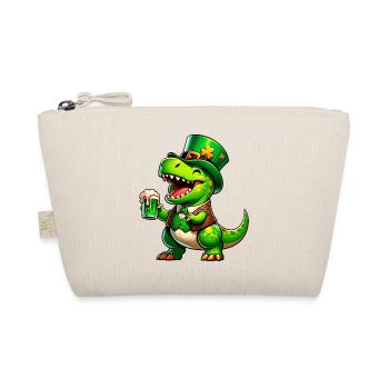 Chemise de fête amusante T-Rex Beer de la Saint-Patrick - Trousse biologique - nature - Devant