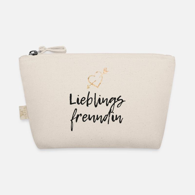 Lieblings freundin Liebe Freunde Spruch Geschenk - Bio-Täschchen - Natur