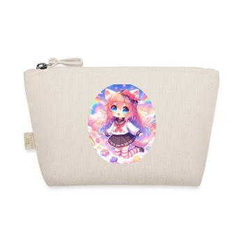 A cute anime girl in a cloud garden - Organic Pouch - nature - Front