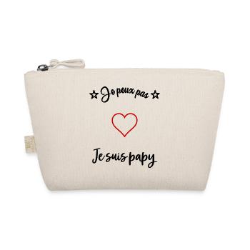PAPY. FÊTE DES PÈRES. BONNE FÊTE PAPY. JE T'AIME. - Trousse biologique - nature - Devant