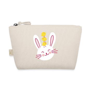 Lapin de Pâques et trois poussins mignons - Trousse biologique - nature - Devant