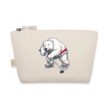 Conception de joueur de hockey sur glace Polar Bear - Trousse biologique - nature - Devant