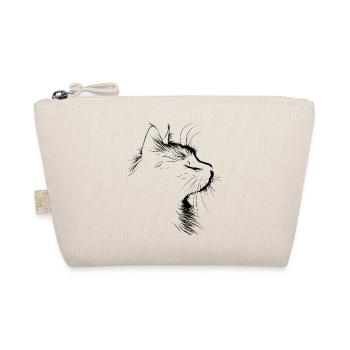 Cat, Cat Motif, Cat Face - Organic Pouch - nature - Front