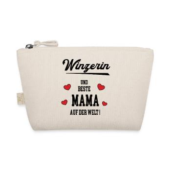 Beste Mama Winzerin Muttertag Geburtstag Mutter - Bio-Täschchen - Natur - Vorne