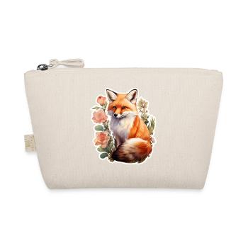 Fuchs zwischen Blumen - Bio-Täschchen - Natur - Vorne