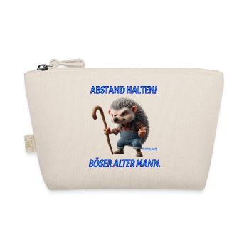 Grandpa Prickly Keep Your Distance Nasty Old Man - Organic Pouch - nature - Front