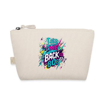 80s 80s Music Colorful Party Carnival Costume - Organic Pouch - nature - Front