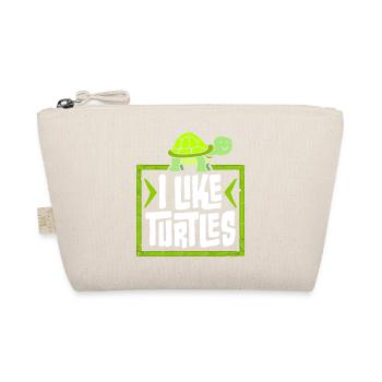 J’aime les tortues mignonne tortue amour amoureux des tortues - Trousse biologique - nature - Devant