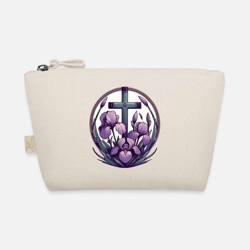 Croix chrétienne violet Iris Trousse biologique