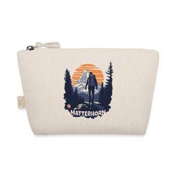 Matterhorn Trekking Wandern Zermatt Souvenir - Bio-Täschchen - Natur - Vorne