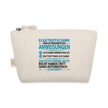 Elektrotechnik Industriemeister Sprüche lustig - Bio-Täschchen - Natur - Vorne