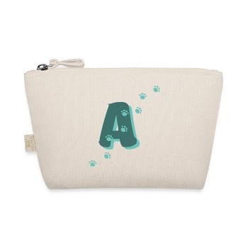Paws Letter A - Organic Pouch - nature - Front