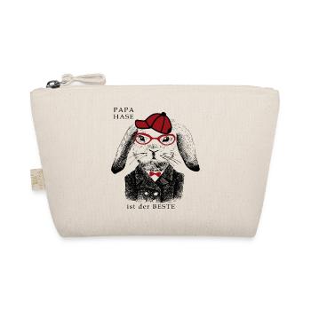 PAPA HASE is the best men's day - Organic Pouch - nature - Front