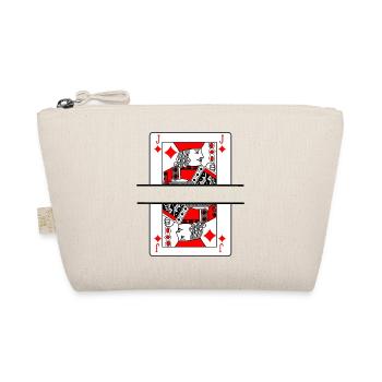 Playing card diamonds farmer with banner space - Organic Pouch - nature - Front