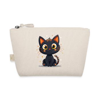 cute cat - Organic Pouch - nature - Front