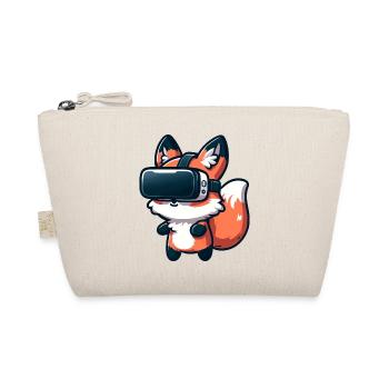 Süßer Fuchs VR Virtual Reality Gamer Cartoon - Bio-Täschchen - Natur - Vorne