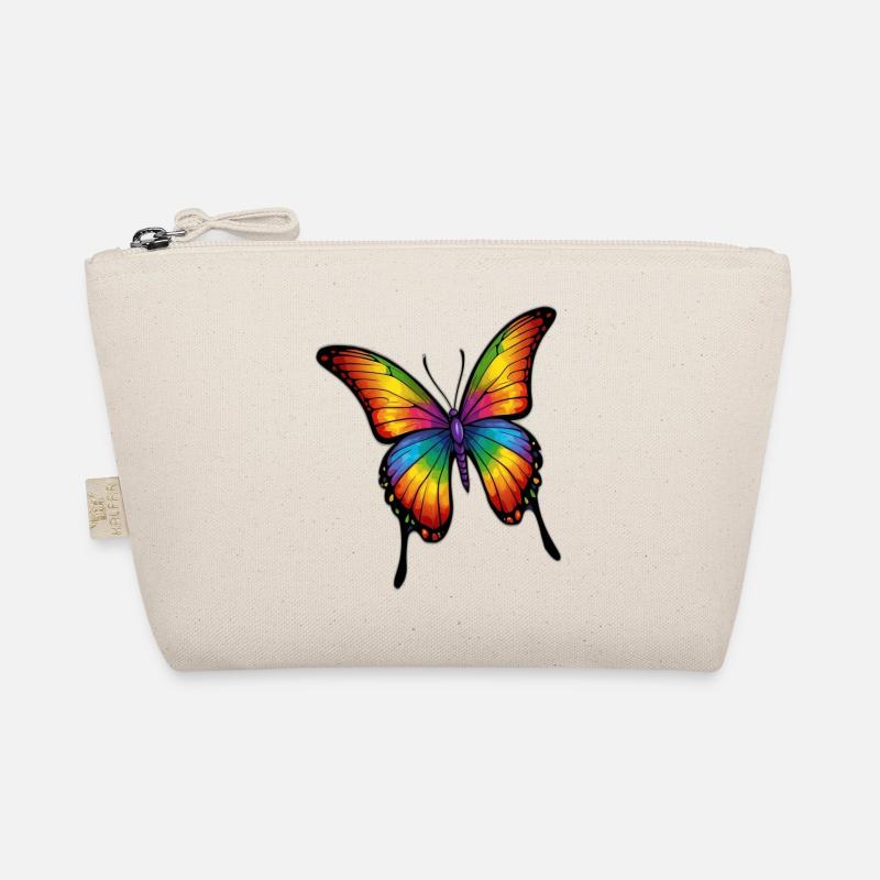 Regenbogen Schmetterling Bio-Täschchen