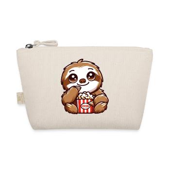 Sloth Movie Critic Cinema Popcorn Lovers - Organic Pouch - nature - Front