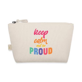 LGBT Pride Month - Ruhe bewahren und stolz sein - Bio-Täschchen - Natur - Vorne