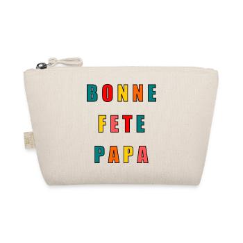 PAPA. VATERTAG. FROHER VATERTAG. ALLES GUTE ZUM GEBURTSTAG. - Bio-Täschchen - Natur - Vorne