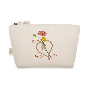 Fleurs, fleur avec feuille en forme de cœur - Trousse biologique - nature - Devant