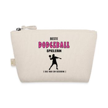 Dodgeball Spielerin Beste Dodgeballerin Geburtstag - Bio-Täschchen - Natur - Vorne
