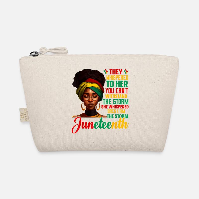 Der Sturm Juneteenth Black History Month Afrikanisch Bio-Täschchen