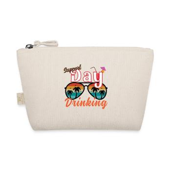 Day Drinking Palm Print - Bio-Täschchen - Natur - Vorne