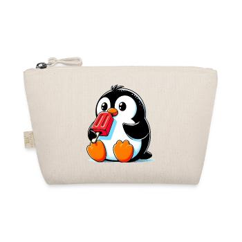 Penguin eats a popsicle - Organic Pouch - nature - Front