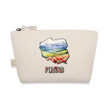 Watercolor Map Poland - Organic Pouch - nature - Front