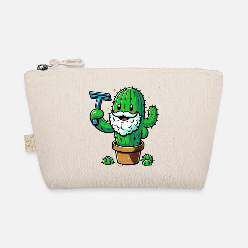Cactus rasiert sich den Bart Bio-Täschchen