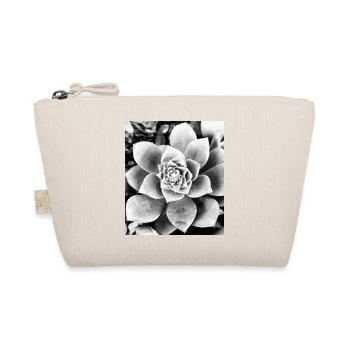 fleur noire et blanche - Trousse biologique - nature - Devant