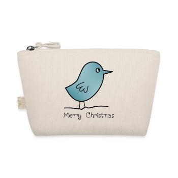 CHRISTMAS. MERRY CHRISTMAS. MERRY CHRISTMAS. NEW YEAR’S DAY - Organic Pouch - nature - Front