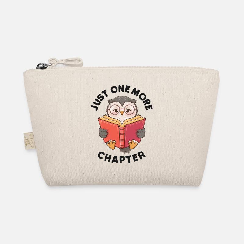 Just one more chapter, Bookworm Owl Organic Pouch