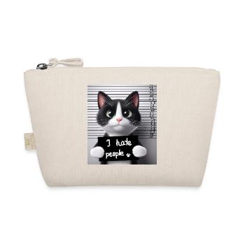 A convicted cat that didn't like people. - Organic Pouch - nature - Front