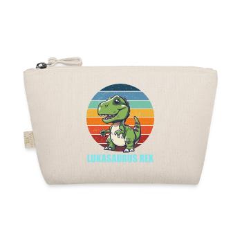 Lukasaurus Rex Geschenkidee für Luka und Lukas - Bio-Täschchen - Natur - Vorne
