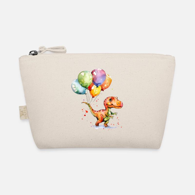 Dinosaur with balloon Organic Pouch