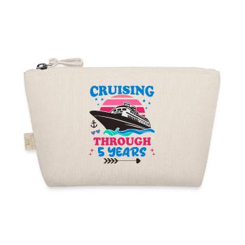 Cruising Through 5 Years Wedding Anniversary - Organic Pouch - nature - Front