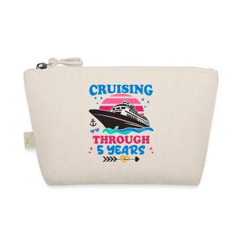 Cruising Through 5 Years Wedding Anniversary - Organic Pouch - nature - Front