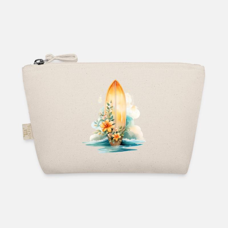 SURFBOARD IN BLOOM - Organic Pouch - nature