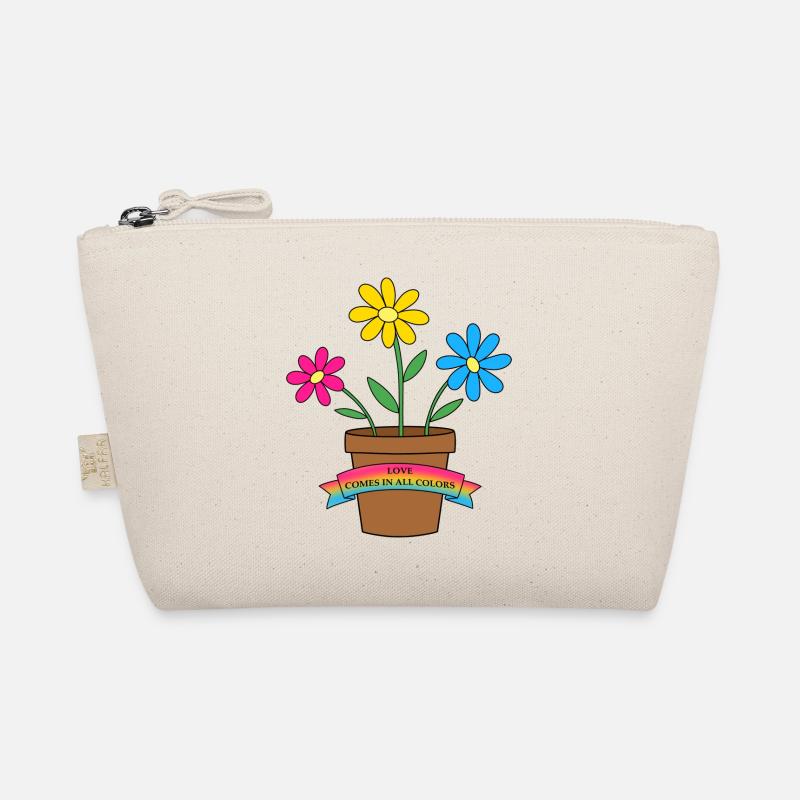 pansexual flowers - Bio-Täschchen - Natur