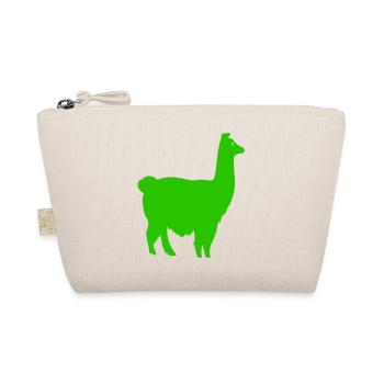 Llama Silhouette - Organic Pouch - nature - Front