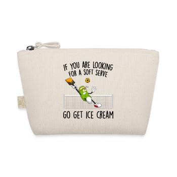 Funny Pickleball Player Paddleball Lover - Organic Pouch - nature - Front
