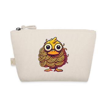 Süße Halloween Ente Spaghetti Monster Cartoon - Bio-Täschchen - Natur - Vorne