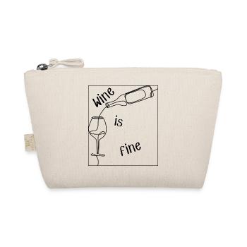 Wine is Fine - Bio-Täschchen - Natur - Vorne