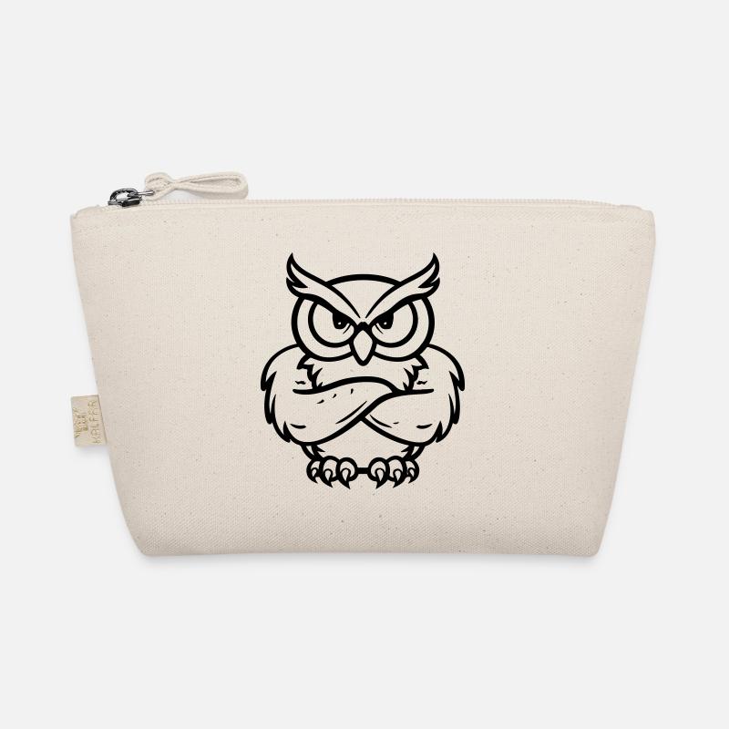 eule comic Bio-Täschchen