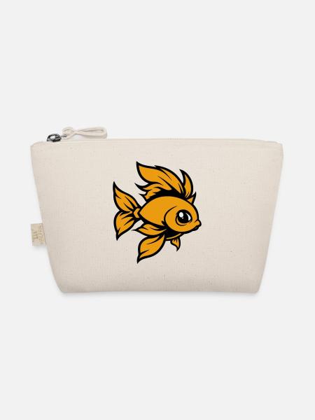 goldfisch fisch comic - Bio-Täschchen - Natur - Vorne