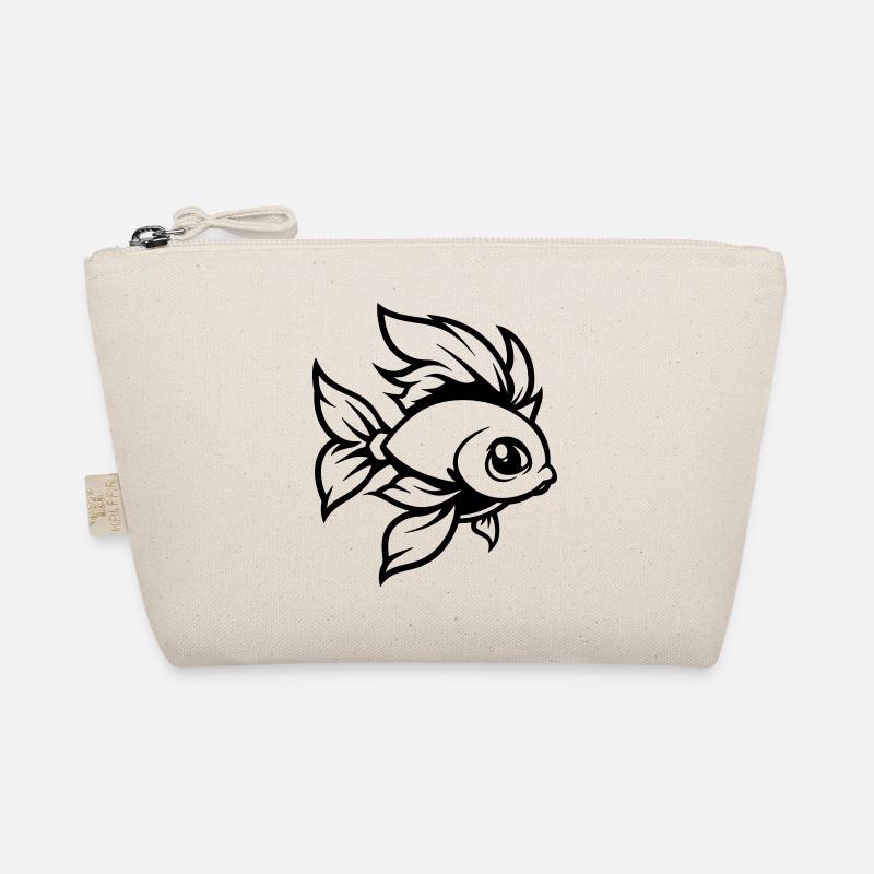 goldfisch fisch comic Bio-Täschchen