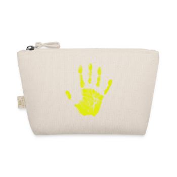 Handprint painted identity fingers and palm - Organic Pouch - nature - Front
